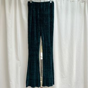 Urban outfitters dark teal blue flare pants. Size medium NWT